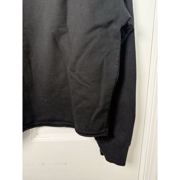 Yellowstone Dutton Ranch Cropped Sweatshirt Womens Large Black Long Sleeve - Picture 7 of 9